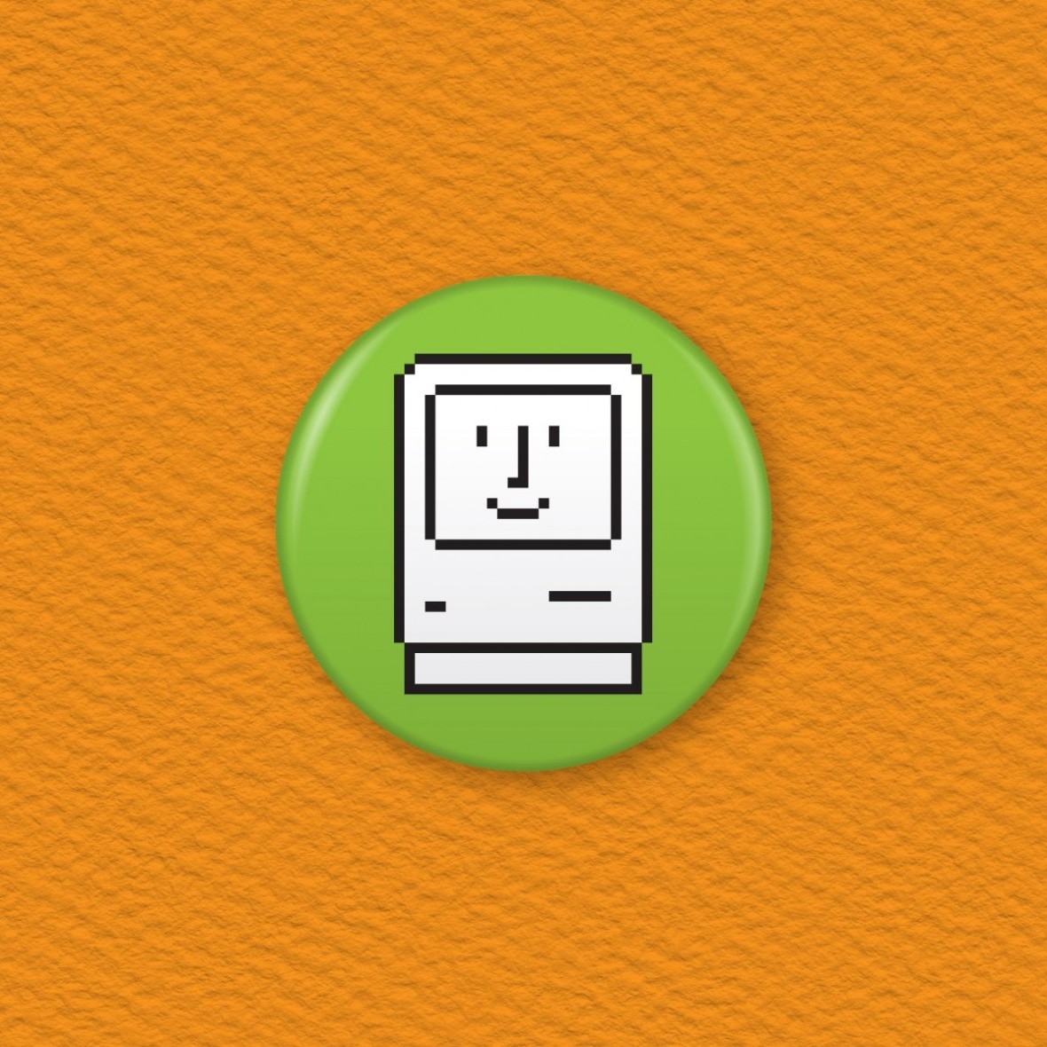 Happy Mac Icon Button Badge Badger 1180x1180 Happy Mac Icon Button Badge Badger