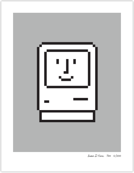Smiling Computer On Gray Susan Kare Prints 441x569 Smiling Computer On Gray Susan Kare Prints