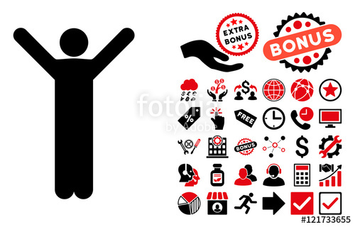 500x320 Happy Man Icon With Bonus Images Vector Illustration Style Is