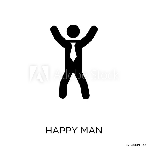 500x500 Happy Man Icon Happy Man Symbol Design From People Collection
