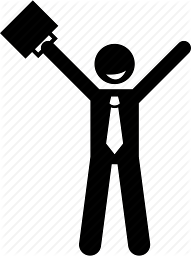 382x512 Business Man, Businessman, Happy, Success, Successful Icon