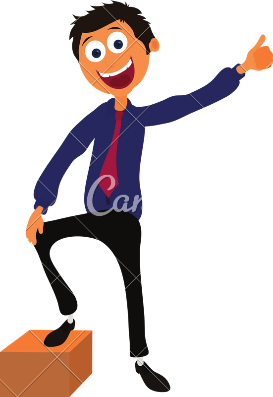 551x800 Cartoon Character Of A Happy Man