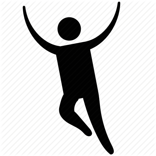 512x512 Cheering, Dancing, Enjoying, Happy Man, Joyful Man, Man Icon