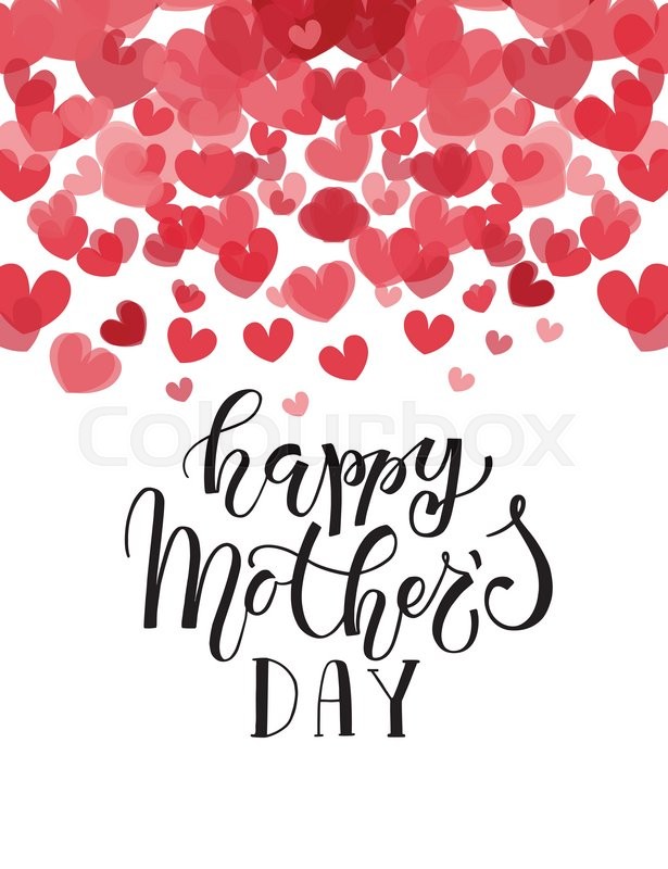 Happy Mother's Day Text As Mother's Stock Vector Colourbox 615x800 Happy Mother's Day Text As Mother's Stock Vector Colourbox