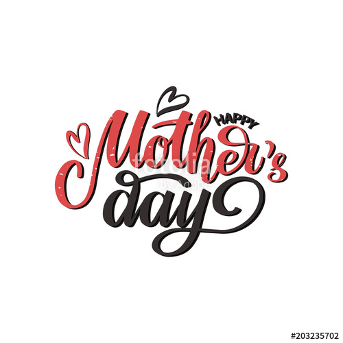 Happy Mother's Day Vector Illustration Festivity Text As 500x500 Happy Mother's Day Vector Illustration Festivity Text As