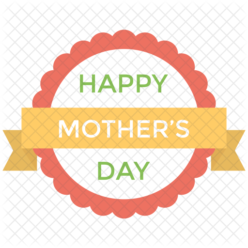 Happy Mothers Day Icon Of Flat Style 512x512 Happy Mothers Day Icon Of Flat Style