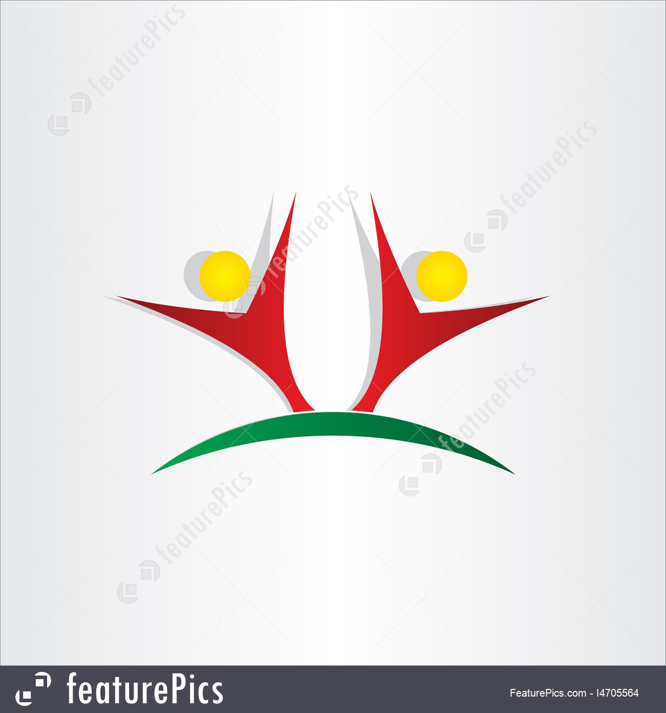 1300x1392 Happy People Celebrating Men Symbol Illustration