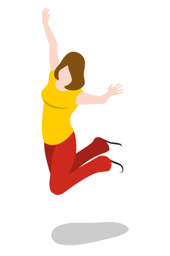 341x512 Woman, Jumping, Joy, Happy, People Icon Free Of City Basic