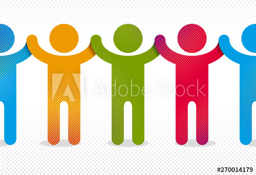 500x343 Celebrating People Vector Concept Simple Illustration Or Icon