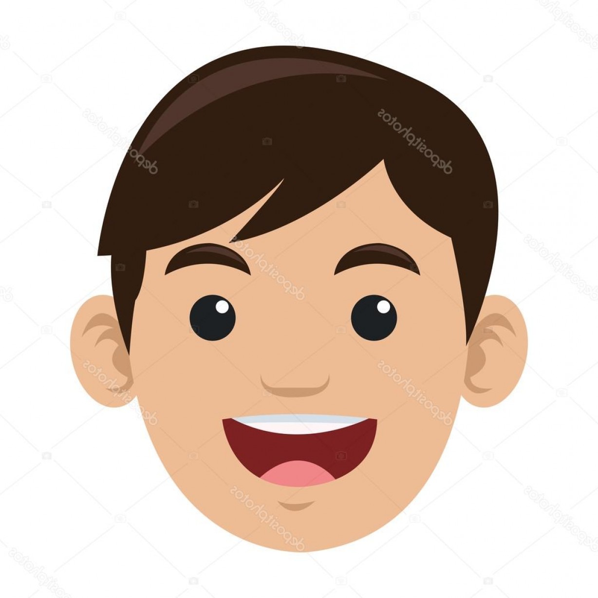 1228x1228 Vector Happy Face Person Catchsplace