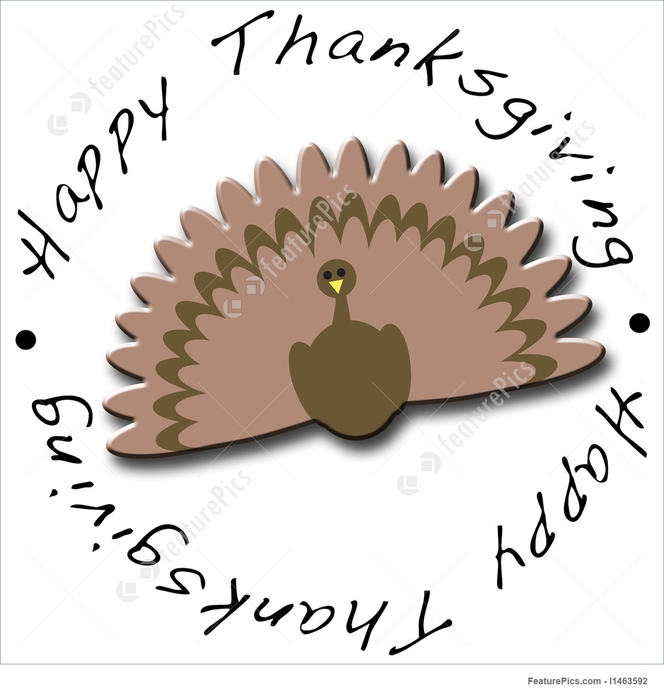 1300x1360 Happy Thanksgiving Illustration