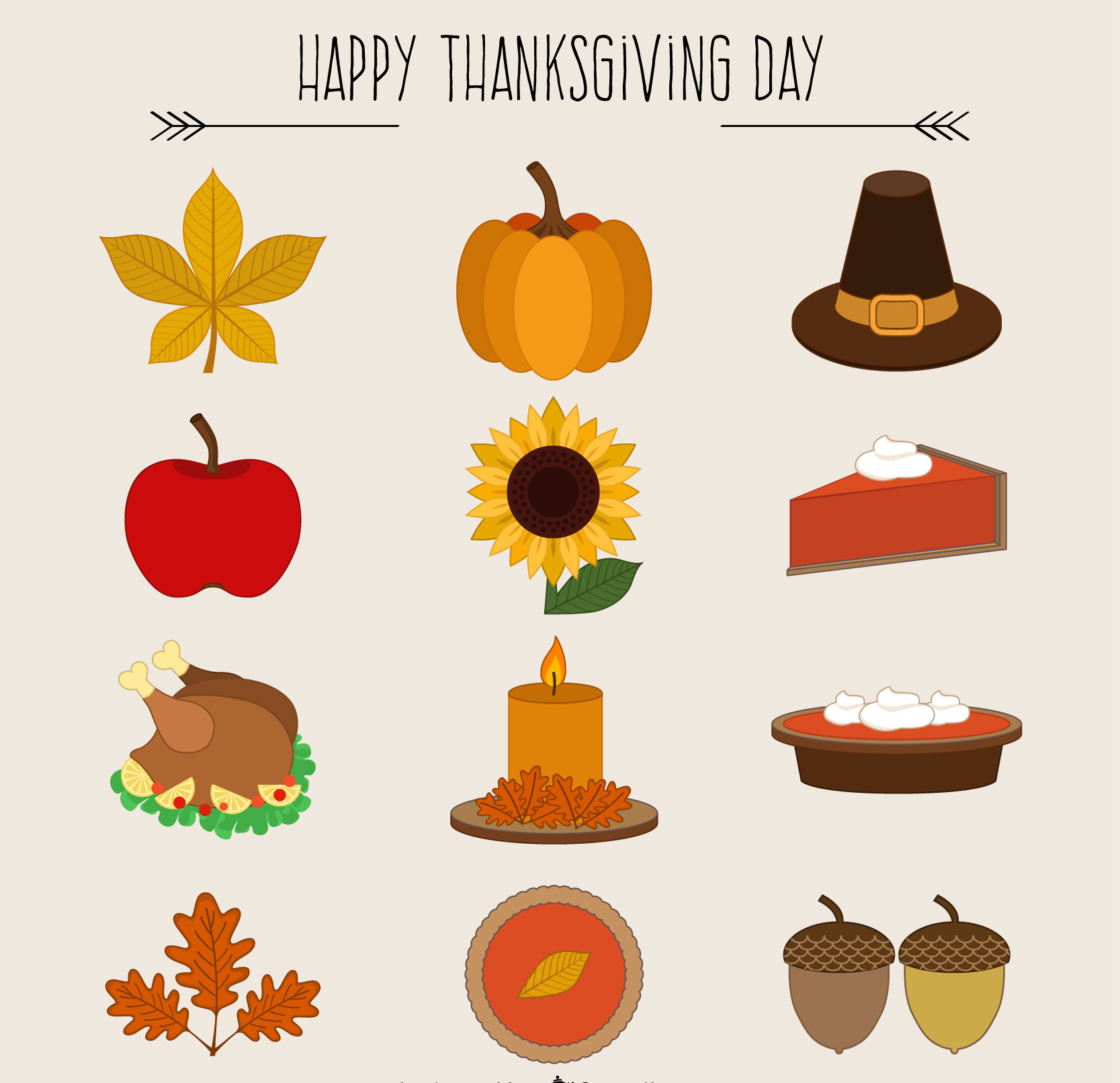 Happy Thanksgiving Icon At Vectorified Com Collection Of Happy