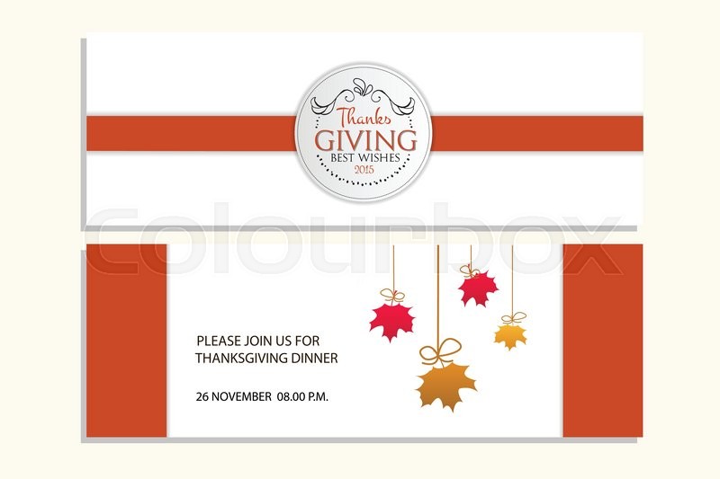 800x533 Vector Illustration Of Templates For Thanksgiving Party Happy