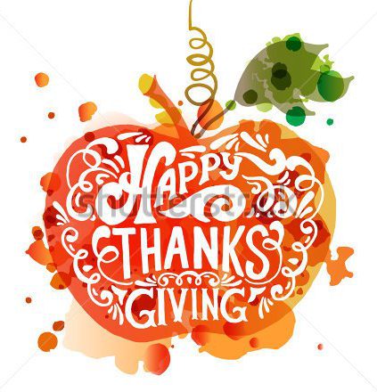 423x440 Stock Vector Watercolor Design Style Happy Thanksgiving Day