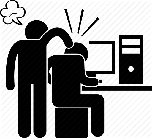 512x467 Boss, Employee, Harass, Harassment, Hit, Unhappy, Worker Icon