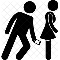 256x256 Harassment Icon Of Glyph Style