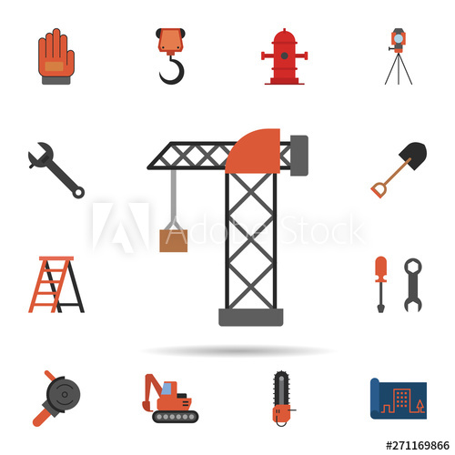 500x500 Crane, Harbor Icon Universal Set Of Construction For Website