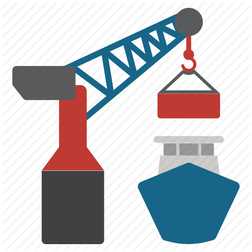512x512 Cargo, Container, Crane, Harbor, Loading, Ship, Shipment Icon