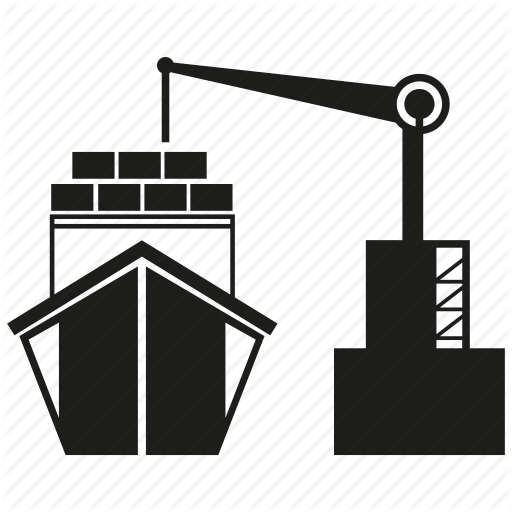 512x512 Crane, Dock, Harbor, Port, Ship, Shipping, Vessel Icon
