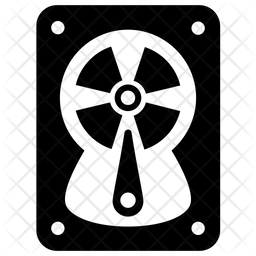 256x256 Hard Drive Icon Of Glyph Style