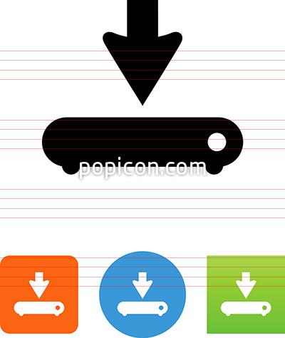 400x474 Install To Hard Drive Icon