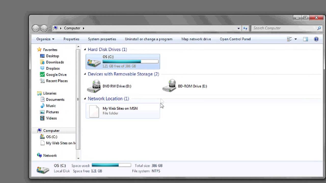 1280x720 How To Replace Missing Drive Icons On My Computer Computer
