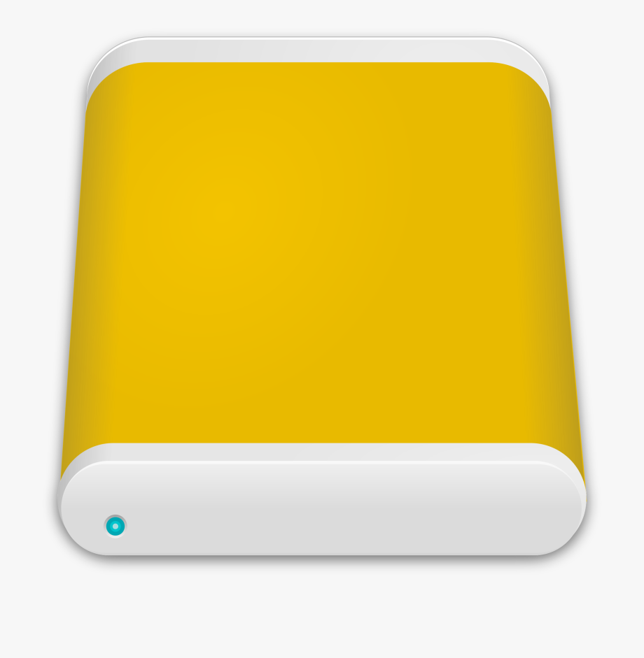 920x941 Hard Disk Clipart Yellow Hard Drive Icon