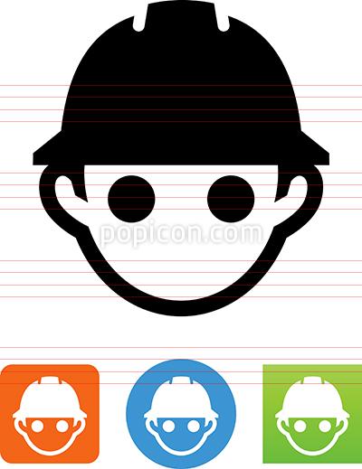 Person Wearing Hard Hat Icon 400x519 Person Wearing Hard Hat Icon