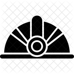 256x256 Hard Hat Icon Of Glyph Style