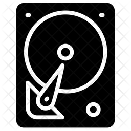 256x256 Hard Disk Icon Of Glyph Style