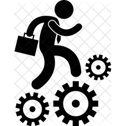 256x256 Hard Worker Icon Of Glyph Style