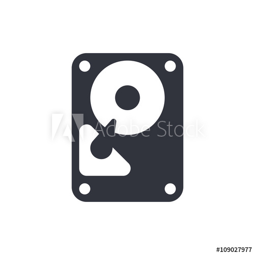 500x500 Hard Drive Icon, Hard Drive Symbol, Hard Drive Vector, Hard Drive