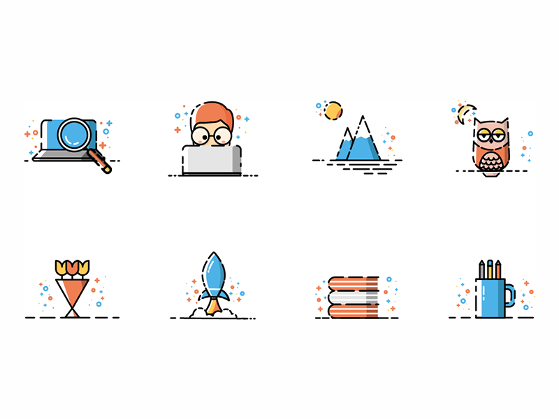 800x600 Work Hard Icon Set