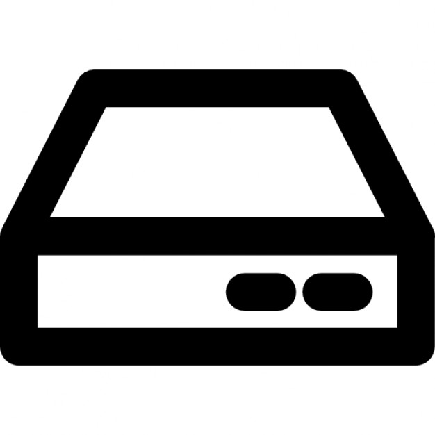 626x626 Hard Disk Outline Icons Free Clip Art