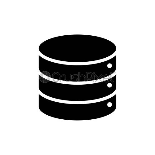 500x500 Harddisk Icon Design Template Vector Isolated, Stock Vector