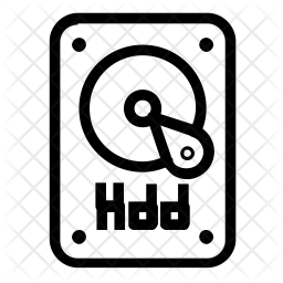 256x256 Hdd Icon Of Line Style