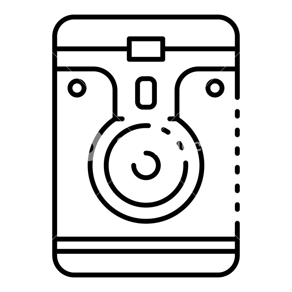 1000x1000 Portable Hard Disk Icon Outline Portable Hard Disk Vector Icon