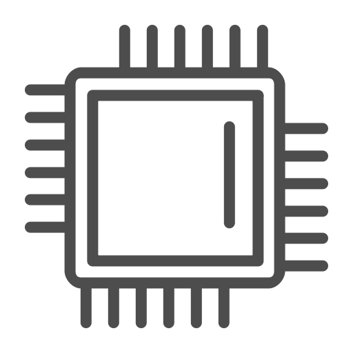 512x512 Processor Icon, Processor Line Icon, Processor, Processor Hardware