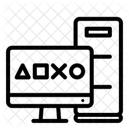 256x256 Game Hardware Icon Of Line Style