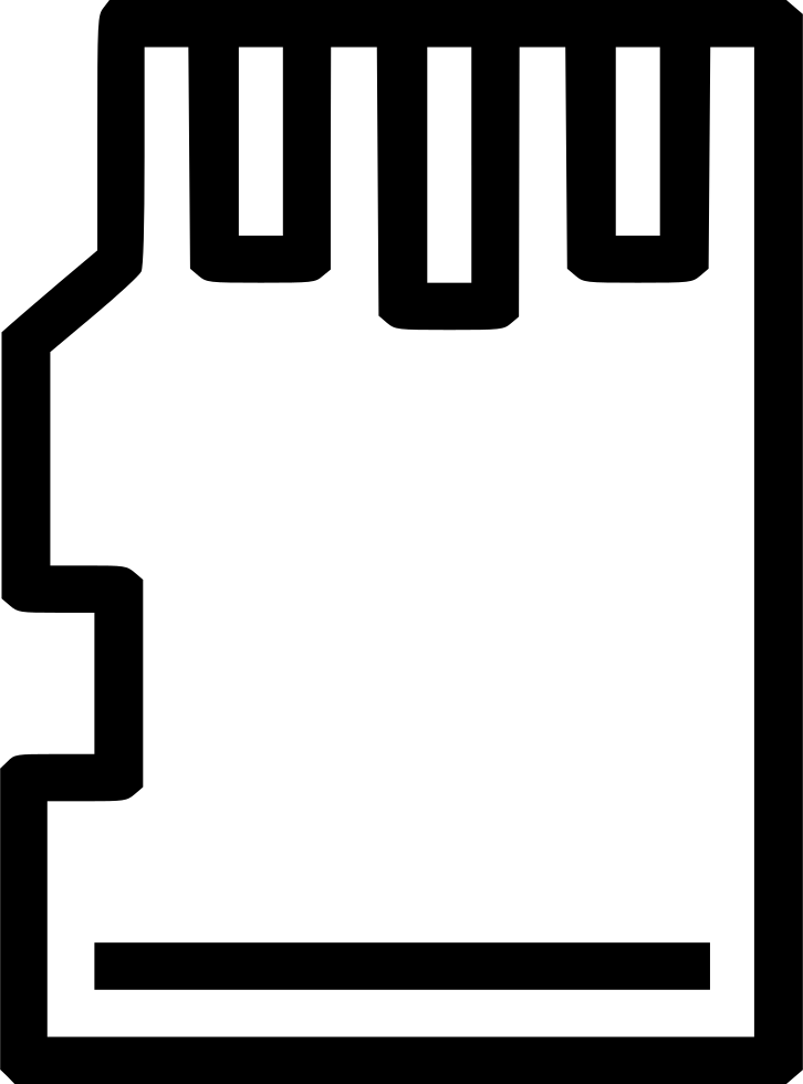 726x980 Memory Sd Card Storage Hardware Save Mobile Png Icon Free