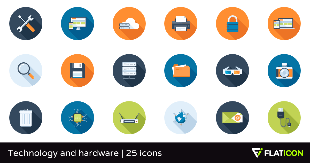 1200x630 Technology And Hardware Free Icons