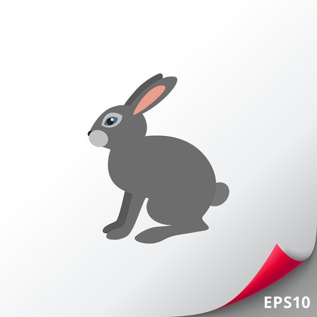 450x450 Grey Hare Icon Royalty Free Vector Graphics