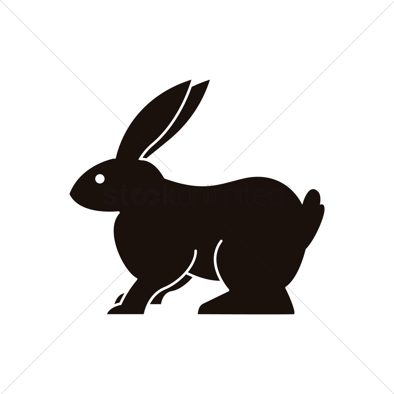 1300x1300 Rabbit Icon Vector Image