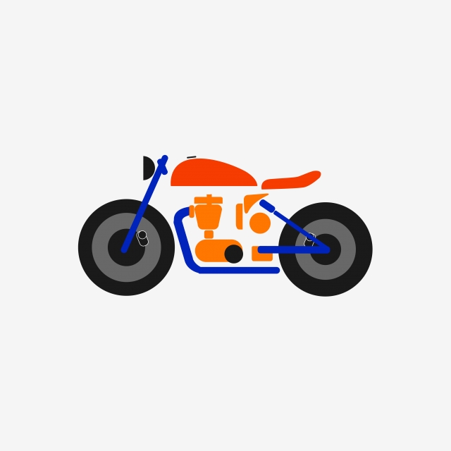 640x640 Motorcycle Colorful Icon Element Design Harley Vehicle Design
