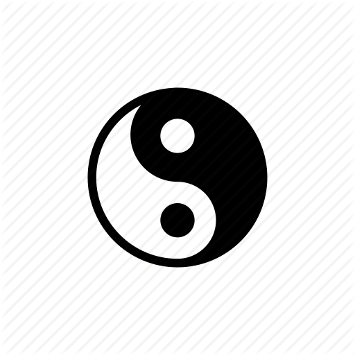 512x512 Harmony, Philosophy, Religion, Taoism, Yang, Yin, Yinyang Icon
