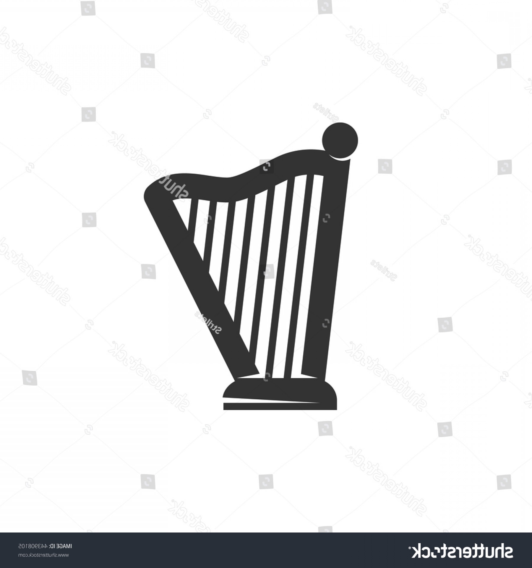 1800x1920 Harp Icon Isolated On White Background Cultracing