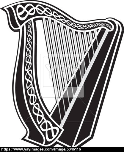 417x512 Harp Icon Vector