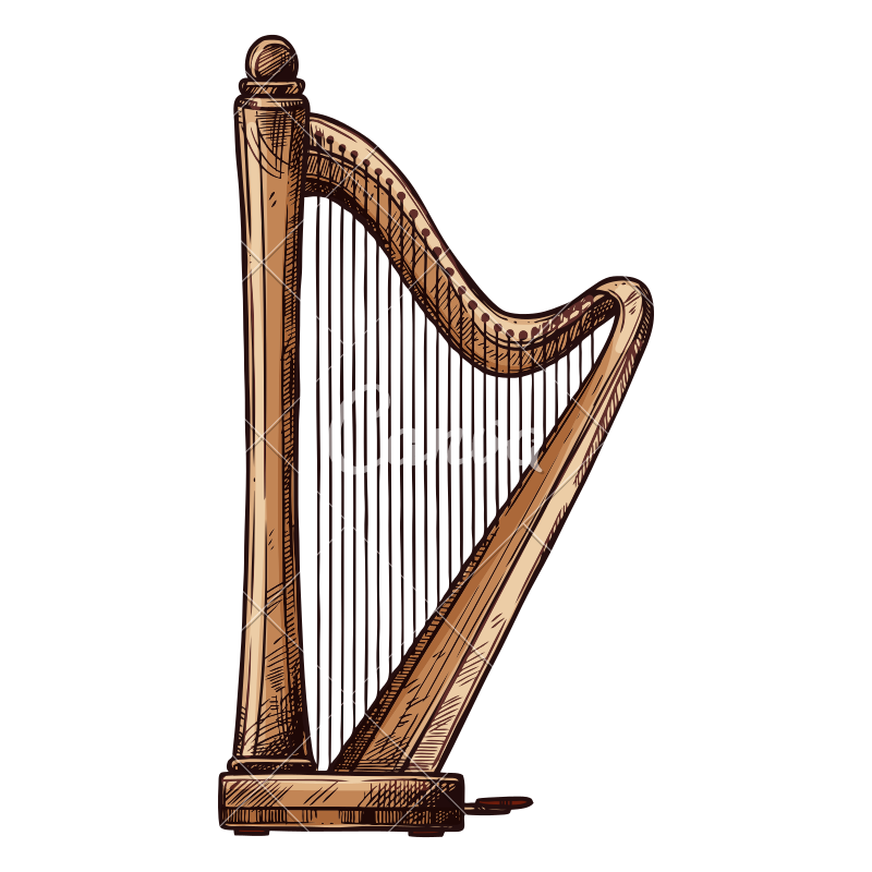 800x800 Icon Of A Harp
