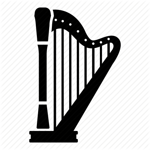 512x512 Frame, Harp, Instrument, Medieval, Music, Musical, Strings Icon