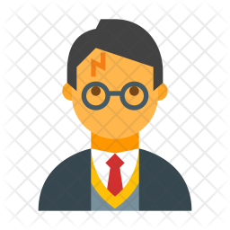 256x256 Harry Potter Icon Of Flat Style
